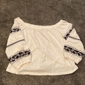 Off the shoulder shirt